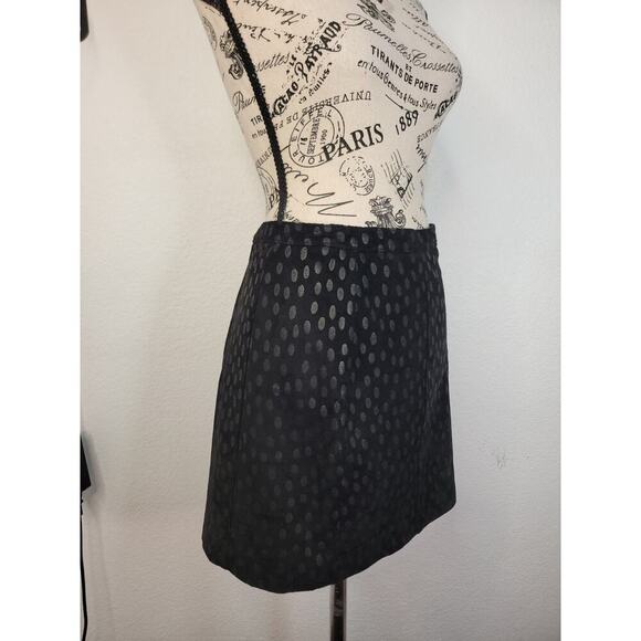 Giorgia Collection Suede Leather Mini Skirt Womens SZ 4 Black - Picture 3 of 9